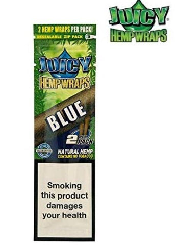 Juicy Jays Hemp Blunt Wrap - BLUE (2 Blunts)