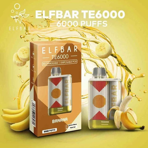 ELF BAR TE6000 - Banana 6000 Puffs