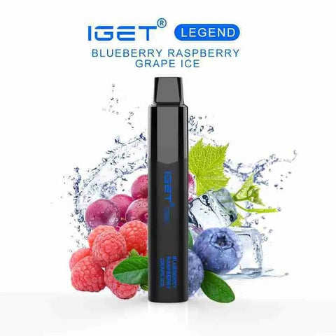 IGET Legend Blueberry Raspberry Grape Ice 4000 Puff