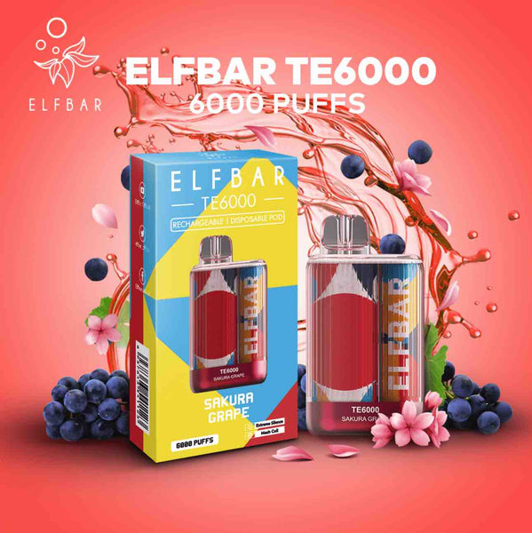 ELF BAR TE6000 Sakura Grape 6000 Puffs