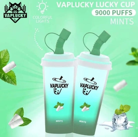 Vaplucky Lucky Cup Mint 9000 Puff