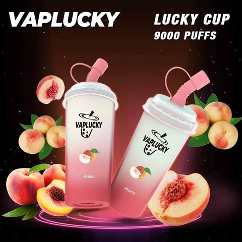 Vaplucky Lucky Cup Peach 9000 Puff