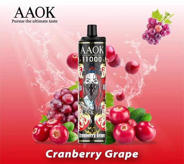 AAOK A83 Cranberry Grape 11000 Puff
