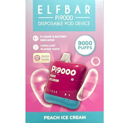 Elf Bar Pi9000 Peach Ice Cream