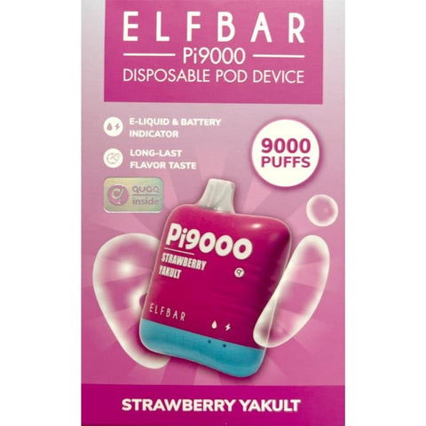 Elf Bar Pi9000 Strawberry Yakult