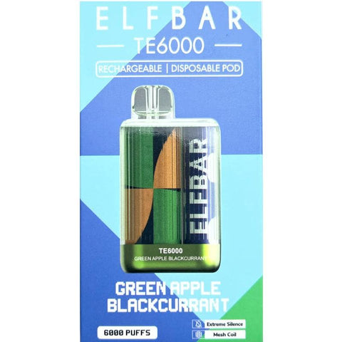 ELF BAR TE6000 Green Apple Blackcurrant 6000 Puffs