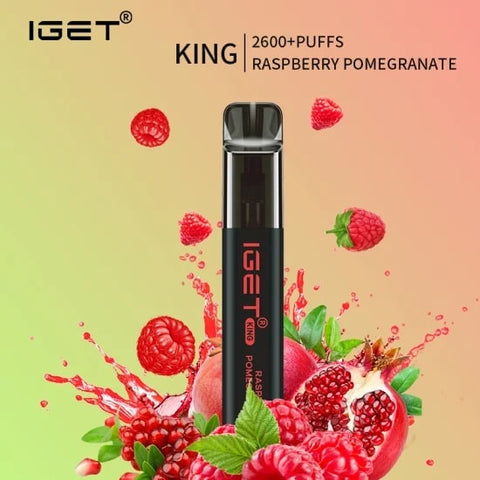 IGET King Raspberry Pomegranate 2600 Puffs