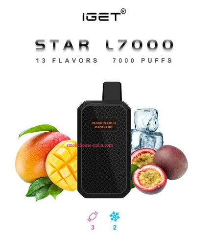 Iget Star Passion Fruit Mango Ice 7000 Puff