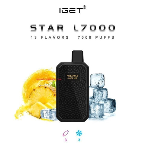 Iget Star Pineapple Juice Ice 7000 Puff