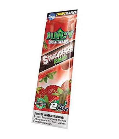 juicy jays double wrap strawberry fields 2 wrap per pack