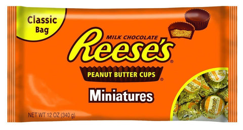 Reese's Milk Chocolate Peanut Butter Cups Miniatures - 340gm Bag