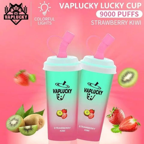 Vaplucky Lucky Cup Strawberry Kiwi 9000 Puff