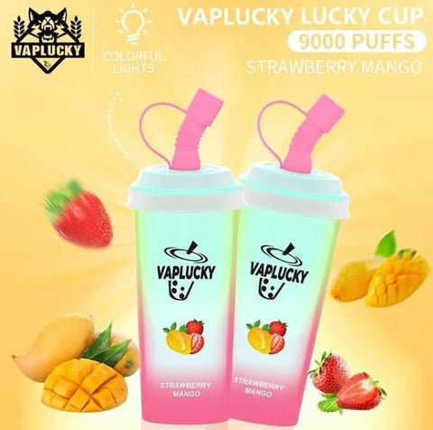 Vaplucky Lucky Cup Strawberry Mango 9000 Puff