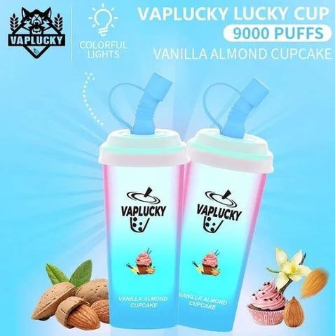Vaplucky Lucky Cup Vanilla Almond Cake 9000 Puff