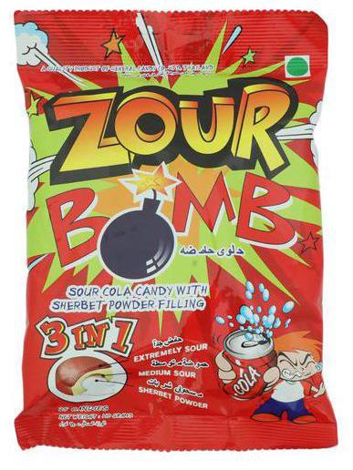zour bomb cola candy